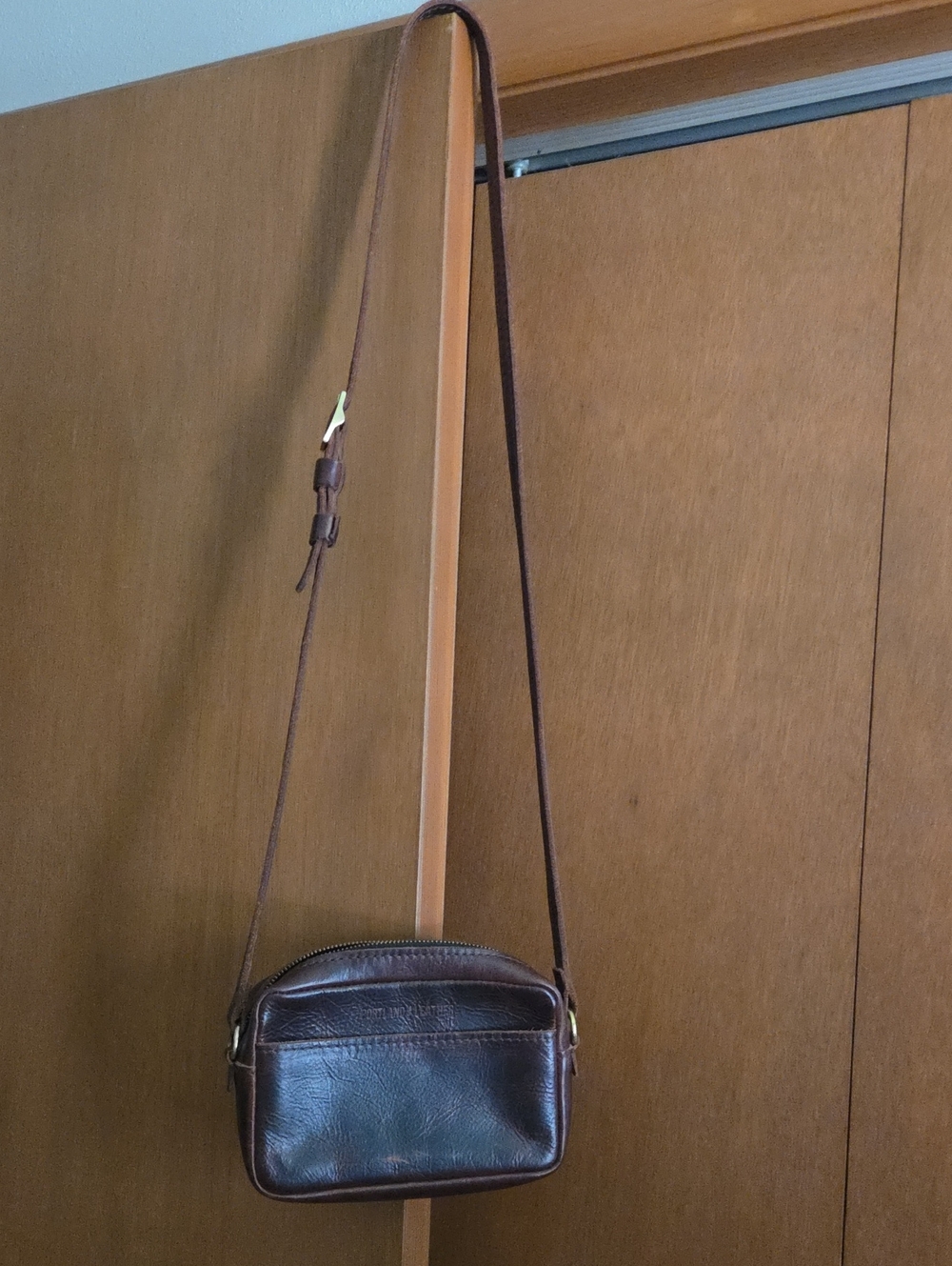 Portland Leather Goods Small Camera Bag Purse - Lava or coldbrew